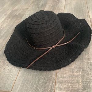 Black Floppy Hat